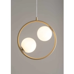kinkiecik.pl Lampa wisząca ring kula złota Sigma Lighting AQUA 2 33412