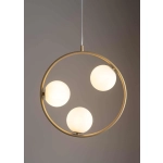 kinkiecik.pl Lampa wisząca ring kula złota Sigma Lighting AQUA 3 33415