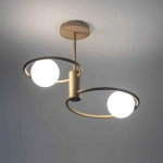 kinkiecik.pl Lampa sufitowa okręgi kule złota Sigma Lighting – AQUA 2 33464