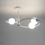 kinkiecik.pl Lampa sufitowa okręgi kule biała Sigma Lighting – AQUA 3 33466