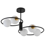 kinkiecik.pl Lampa sufitowa okręgi kule czarna Sigma Lighting – AQUA 5 33468