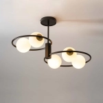 Lampa sufitowa okręgi kule czarna Sigma Lighting – AQUA 5 33468 - zdjęcie produktu