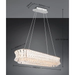 ZEVION – 334710106 incl. 1x SMD, 52W · 1x 6200lm, 2300+3000+4000K TRIO