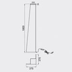 Lampa podłogowa ściemnialna Mantra Minimal 7443MA - zdjęcie dodatkowe 2