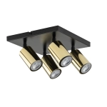 ZOOM 4 kwadrat czarno-złoty mosiądzowany 33601 Sigma Lighting - zdjęcie produktu