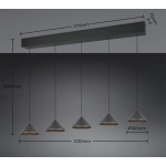 LAGUNA – 336210532 incl. 5x SMD, 5W · 5x 500lm, 2300+3000+4000K TRIO