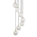 Lampa wisząca mleczne kule Sigma Lighting – PIANO 7 33660