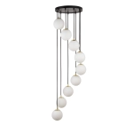 Lampa wisząca mleczne klosze kule Sigma Lighting – PIANO 9 33661 - zdjęcie produktu