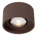 LENZ Plafon Ø 11 cm LED 1x8W 2700K IP54 Rust Brown 33805/08/97 Lucide - zdjęcie produktu