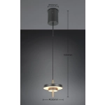 KEATON – 340210180 incl. 1x SMD, 10W · 1x 1200lm, 2300+3000+4000K TRIO