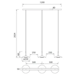 Lampa wisząca Mantra Orion 7475MA - zdjęcie dodatkowe 3