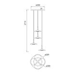 Lampa wisząca Mantra Orion 7476MA - zdjęcie dodatkowe 2