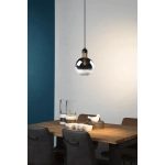 Lampa wisząca JULIUS lampa wisząca Ø 28 cm E27 przydymiony szary 34438/28/65 Lucide - zdjęcie dodatkowe 2
