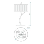 Lampa biurkowa Mantra Eve 1137MA - zdjęcie dodatkowe 1