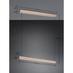 WALLACE – 347910143 incl. 1x SMD, 29W · 1x 3500lm, 2300+3000+4000K TRIO