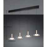 CELESTE – 354910432 incl. 4x SMD, 7,5W · 4x 750lm, 3000K TRIO
