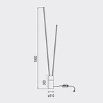 Lampa podłogowa ściemnialna Mantra Vertical 7346MA - zdjęcie dodatkowe 2