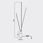 Lampa podłogowa ściemnialna Mantra Vertical 7347MA - zdjęcie dodatkowe 5