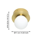 MOSIANO lampa ścienna / sufitowa IP44 900658 EGLO