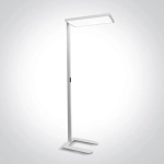 kinkiecik.pl Rize 36002/W/C biała lampa podłogowa LED 60W UGR19 230V 4000K dimmable; w zestawie włączynik dotykowy oraz