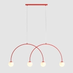 LAMPA WISZĄCA UNA 4 RED CHILLI L 1116L19_L Aldex - zdjęcie produktu