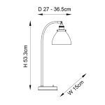 Lampa stołowa Hansen Task Table 77861 ENDON