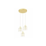 Elmo - lampa wisząca 3 płomienna złoty 338803-36 Reality