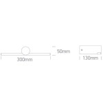 BLACK LED BATHROOM / WALL LIGHT 8W WW IP44 230V 38108N/B/W ONE LIGHT