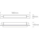 kinkiecik.pl Penelopa 38118K/C/C chromowana oprawa łazienkowa LED 18W 230V 4000K IP44; nieściemnialny zasilacz LED w komplecie ONE LIGHT
