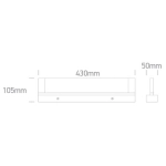 WHITE LED BATHROOM / WALL LIGHT 20W WW IP44 230V 38120D/W/W ONE LIGHT