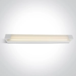 WHITE LED BATHROOM / WALL LIGHT 20W WW IP44 230V 38120R/W/W ONE LIGHT