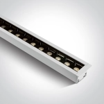 WHITE RECESSED 48pcs SPOTS LED 40W 34d CCTV PV LINEAR 230V DARK LIGHT 38145BR/W/V ONE LIGHT