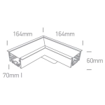 Recessed LED Linear Profiles 38152RC/W/C ONE LIGHT