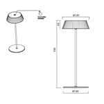 Lampa biurkowa Mantra Relax 7934MA - zdjęcie dodatkowe 1