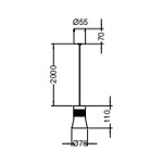 Lampa wisząca Mantra Pagoda 7787MA - zdjęcie dodatkowe 2