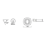 Lampa wpuszczana Mantra Basic GU10 7741MA - zdjęcie dodatkowe 1