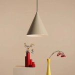 Beżowa lampa wisząca w kształcie stożka FORM BEIGE 1108G17 Aldex - zdjęcie dodatkowe 1