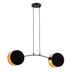 Lampa wisząca MOTIF 2 BLACK/GOLD 1325/2 EMIBIG Lighting