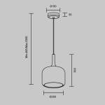 Lampa wisząca Spirito MOD286PL-L18W3K Maytoni - zdjęcie dodatkowe 6