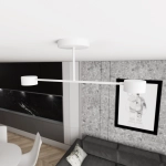 Lampa sufitowa HALO 2 WHITE 1356/2 EMIBIG Lighting