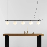BERYL GLASS 5 CZARNY 1006F1 Nowoczesna lampa wisząca Aldex - zdjęcie produktu