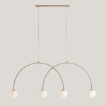 Lampa sufitowa UNA 4 BEIGE L 1116L17_L Aldex - zdjęcie dodatkowe 1