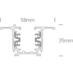 Szyna podtynkowa Square Track Recessed 300 cm 40003R/W ONE LIGHT