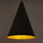 Lampa wisząca Vesuvio czarny/złoty S 1xE27 41036 Sigma