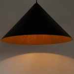 Lampa wisząca Vesuvio czarny/miedziany M 1xE27 41042 Sigma