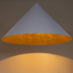 Lampa wisząca Vesuvio szary/złoty M 1xE27 41047 Sigma
