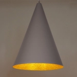 Lampa wisząca Vesuvio taupe/złoty S 1xE27 41056 Sigma