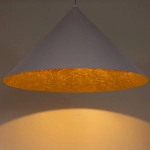 Lampa wisząca Vesuvio taupe/złoty M 1xE27 41057 Sigma