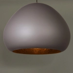 Lampa wisząca Lava taupe/czarny 41081 Sigma