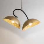Lampa wisząca z żywicy złota Sigma Lighting SPACE 40583